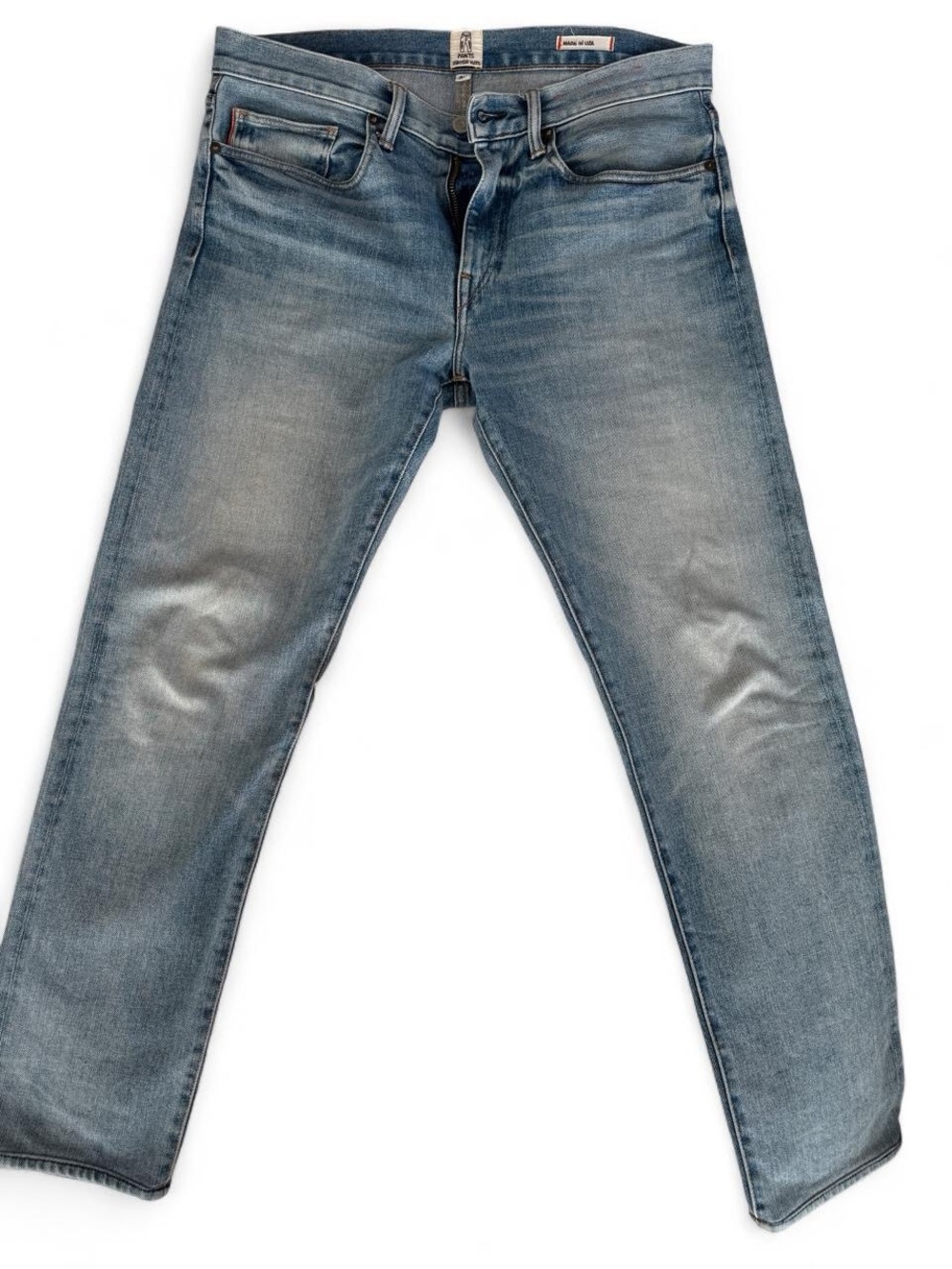 Hiroshi Kato Pen Slim Jeans in Keith wash